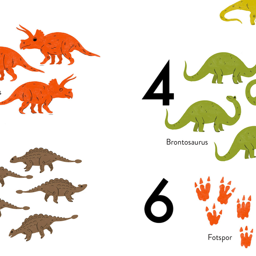 PAKKEPRIS - dinosaurplakater, alfabet og tall